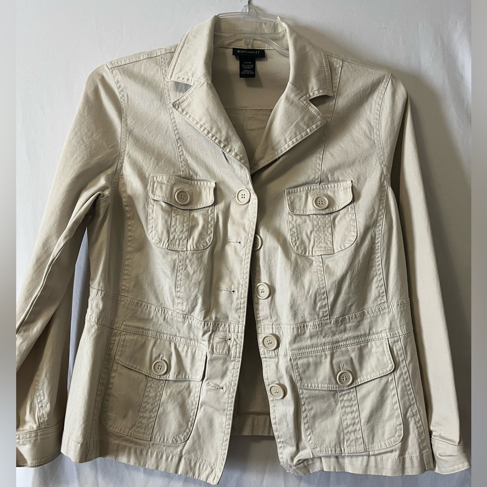 Lane Bryant Women’s Tan Button Up Coat SiE 14-16